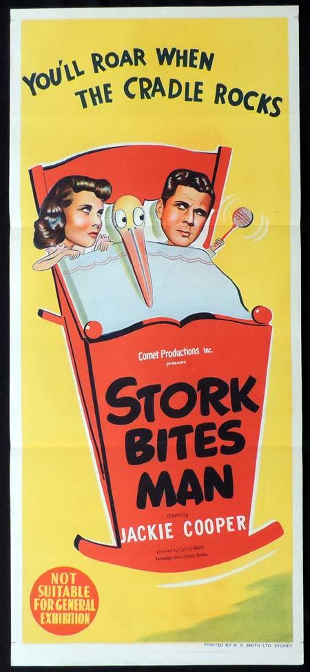 Stork Bites Man