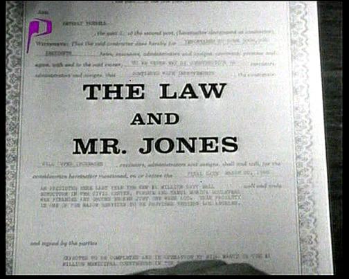 The Law and Mr. Jones