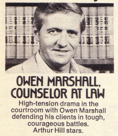 Owen Marshall, Counselor at Law