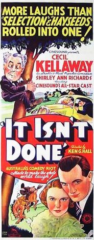It Isn't Done