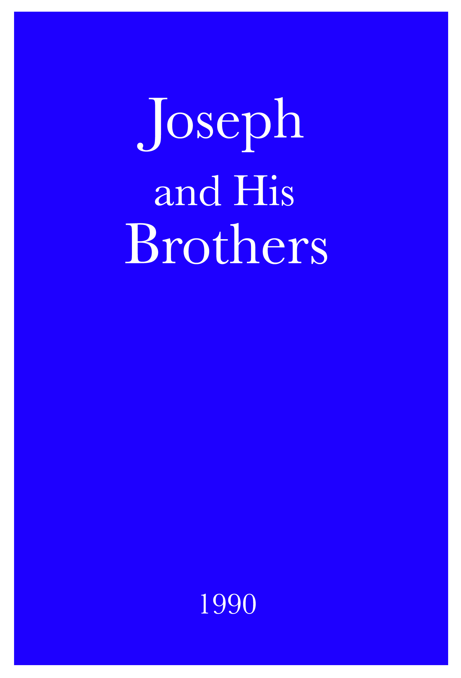 Joseph and His Brothers