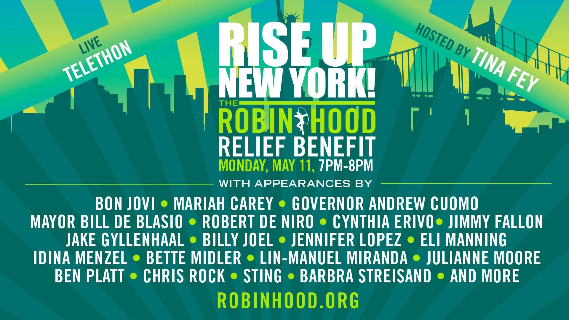 Rise Up New York: The Robin Hood Relief Benefit