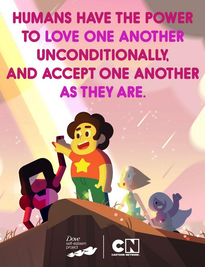 Steven Universe and the Dove Self-Esteem Project