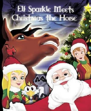 Elf Sparkle Meets Christmas the Horse