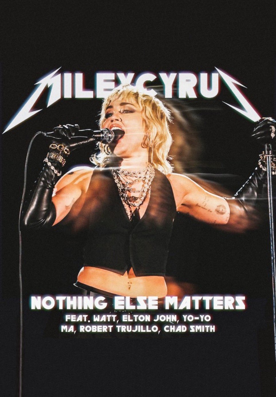 Miley Cyrus feat. WATT, Elton John, Yo-Yo Ma, Robert Trujillo, Chad Smith: Nothing Else Matters