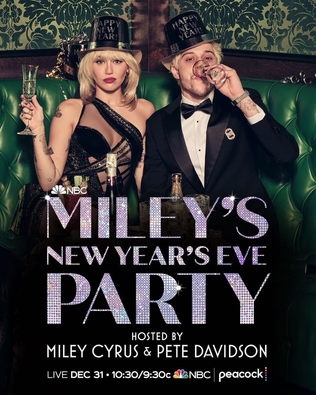 Miley's New Year's Eve Party Hosted by Miley Cyrus and Pete Davidson