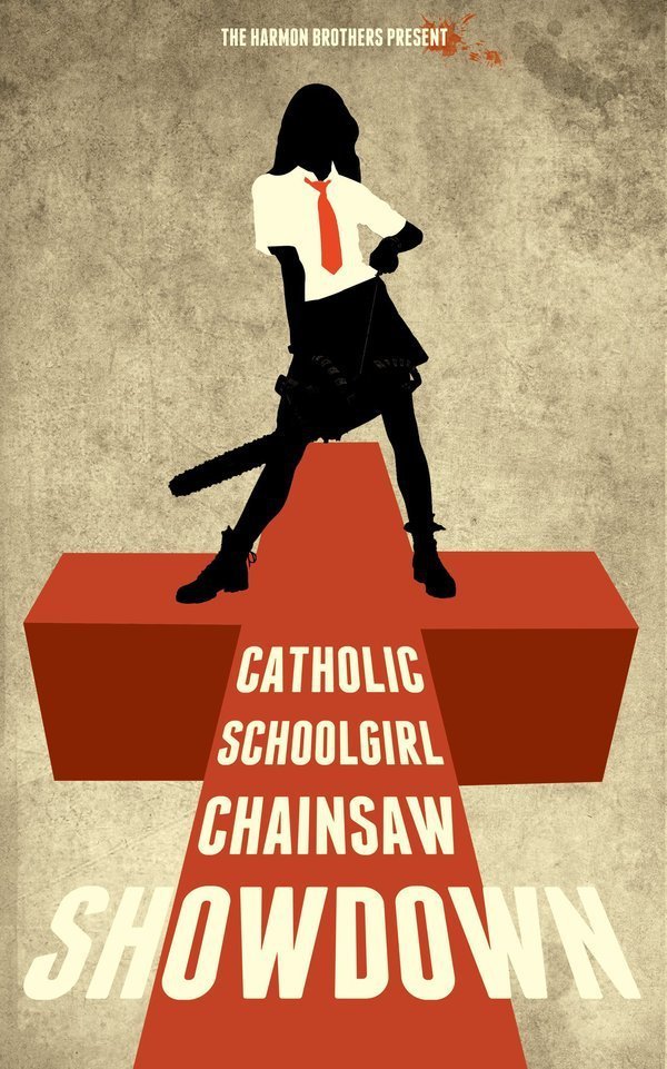 Catholic Schoolgirl Chainsaw Showdown