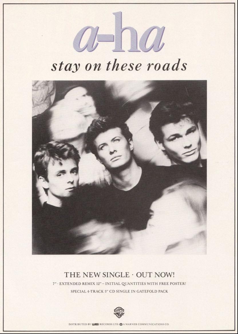 A-ha: Stay on These Roads
