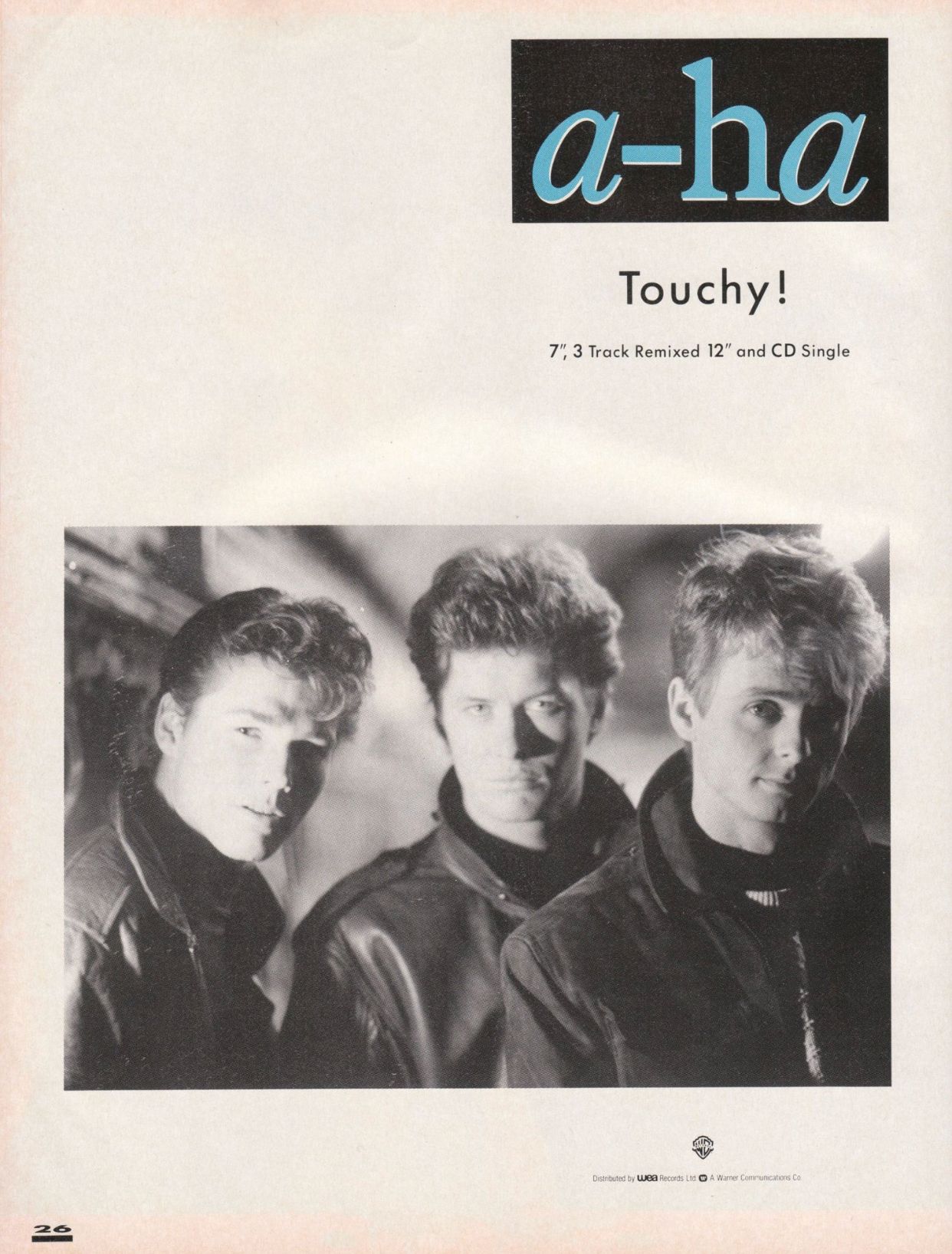 A-ha: Touchy!