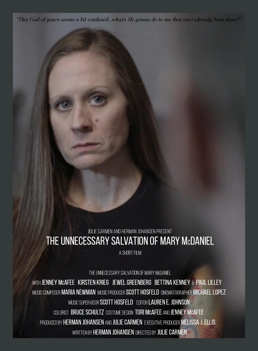 The Unnecessary Salvation of Mary McDaniel